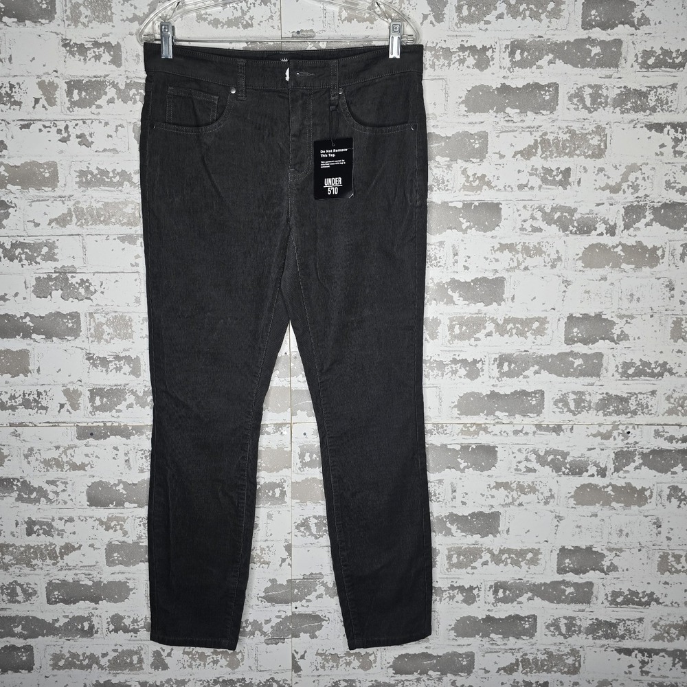 NEW Under 510 Pants Mens 31x28 Stretch Corduroy 5 Pocket Graphite Gray Straight